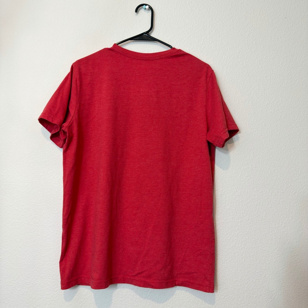 State of Mine USA Graphic T-Shirt Mens Large Red Good American Flag Cotton Blend - Picture 6 of 8